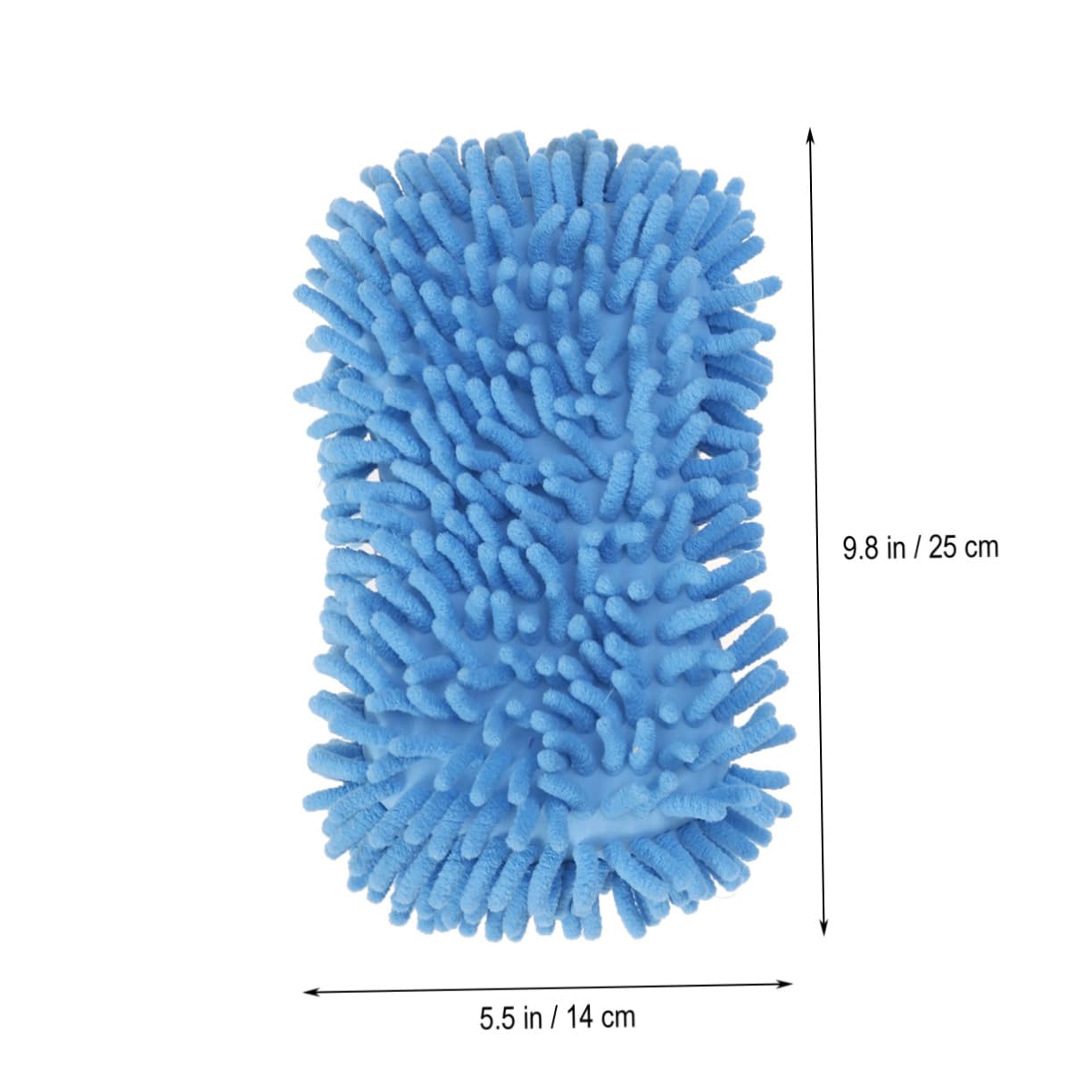 Gatuida 6piezas Guantes De Limpieza De Auto De Microfibra Chenille De Color Azul para Cuidado De Vehículos Sin Rayones Absorbentes y Multifuncionales