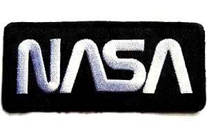 NASA Badge Collection Iron on Patches (Black)