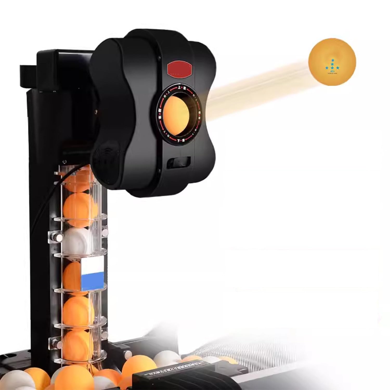 Robot Treningu Tenisa Stołowego,Robot Treningu Tenisa Stołowego,Maszyna Piłek,Automatyczna Maszyna Tenisa Stołowego,Z Odłączaną Siatką,300 Piłek I Funkcją Serwowania Z Pętlą