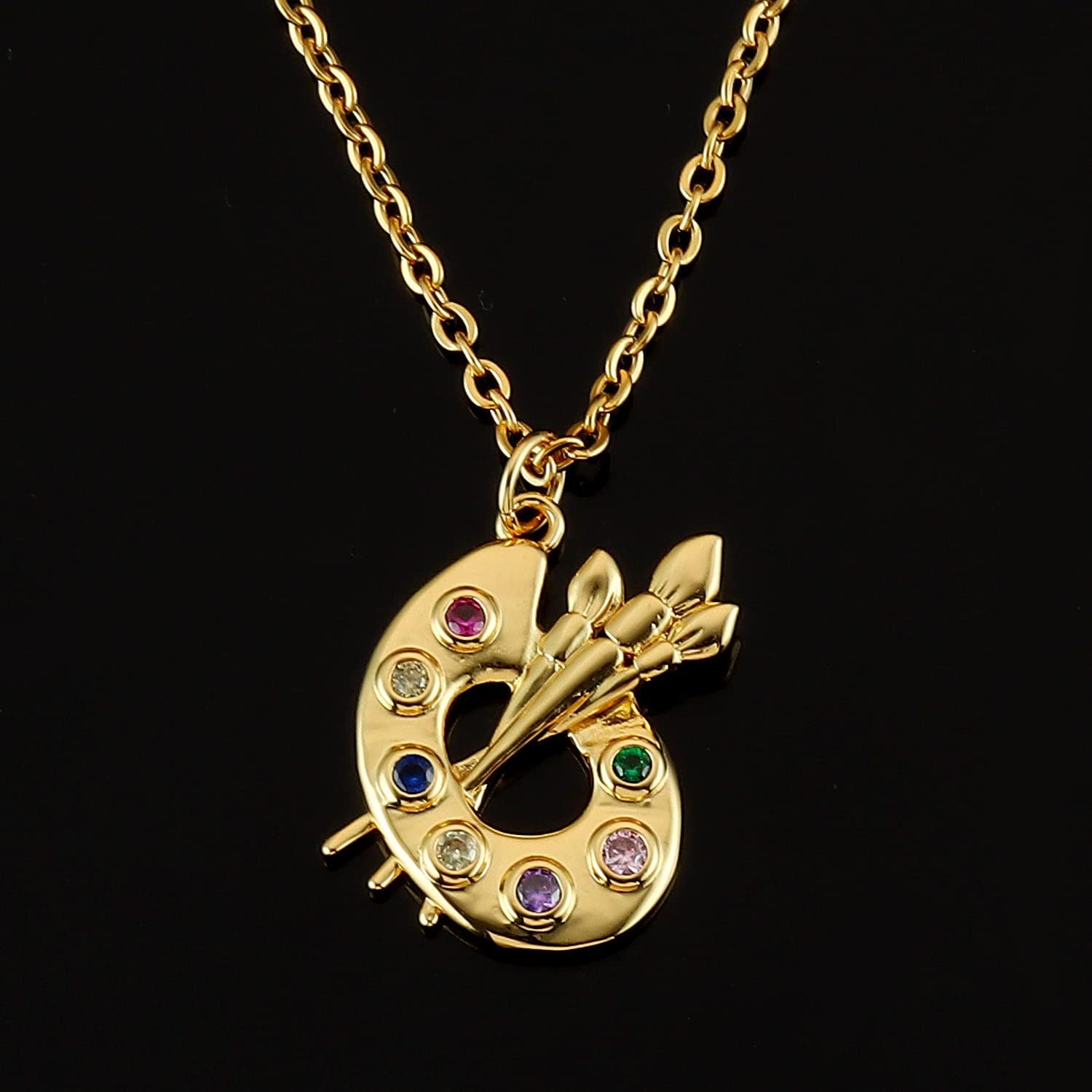 Artist Gift Ideas Necklaces For Women Teen Adults Painter Xmas Ornament Painting Lover Necklaces Artist Necklace - Image 3
