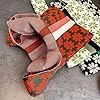 Knotentasche fürs Handgelenk Gestreifte gestrickte Handgelenktasche for Mädchen, Aufbewahrungstasche, Gitter, Make-up-Lippenstift-Tasche, Damen-Blumen-Handtasche, Mini-Knoten-Tasche, kleine Tragetasch #5