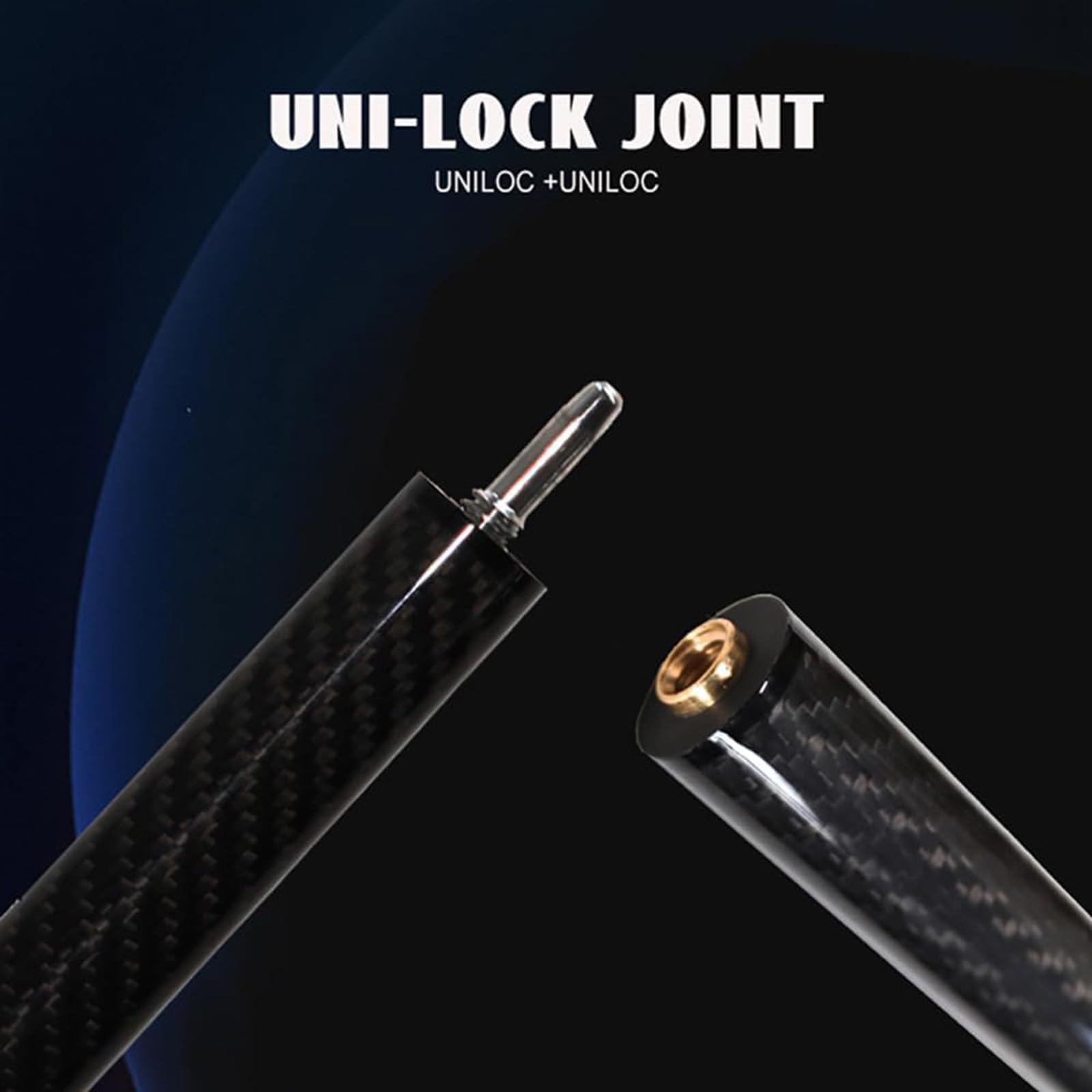 KHEALING kij bilardowy z włókna węglowego – główka 13,8 mm, 1/3 długi skokowy kij bilardowy, 119 cm, ręcznie wykonany dla precyzji, prostych strzałów, idealny do profesjonalnego sprzętu bilardowego |