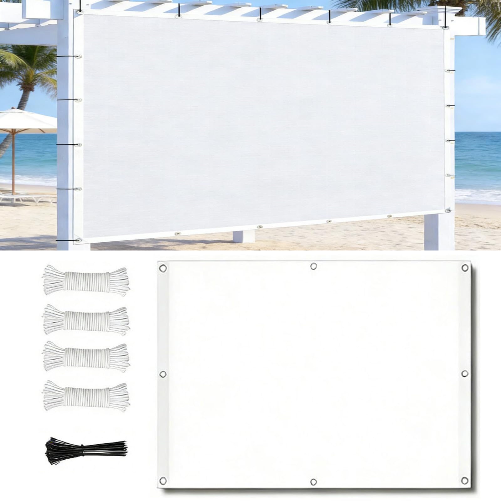 Voile d'ombrage imperméable 3x3 voile carré anti-UV terrasse balcon