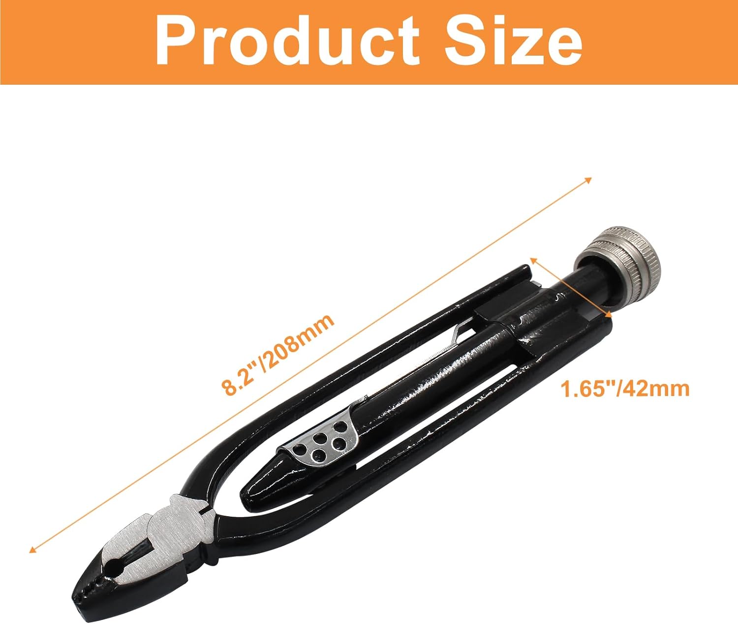 Litoexpe 6 Inch Safety Wire Pliers with 50 FT Safety Wire, Wire Twisting Tool Lock Wire Pliers Automatic Metal Lock Twister for Aircraft Auto Industry