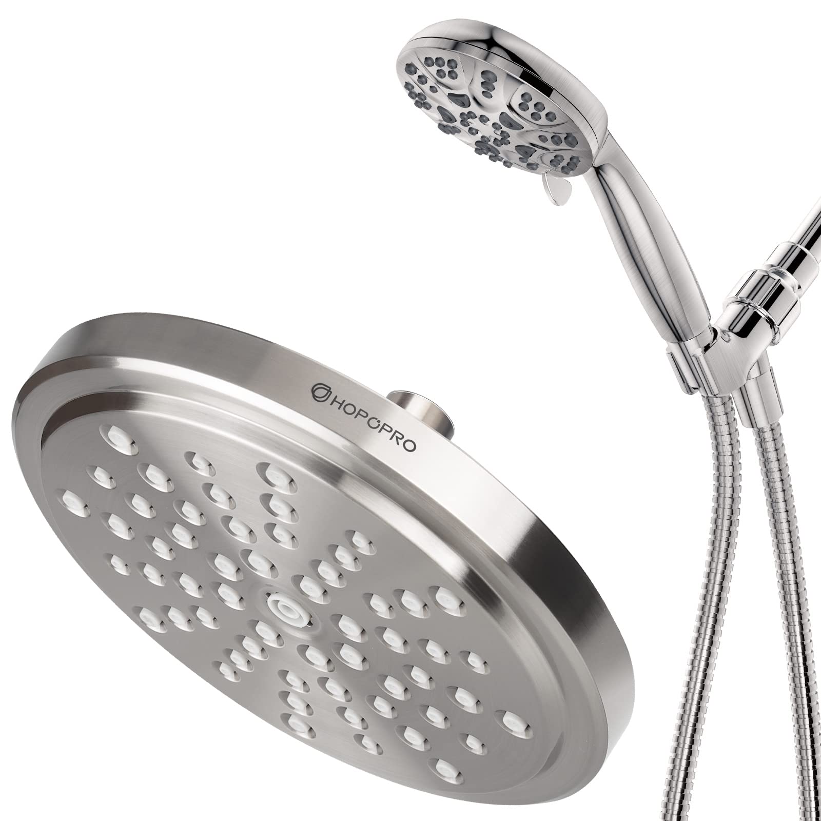 HOPOPRO DIY Bathroom Shower Head Combo, 6 Functions Handheld Shower