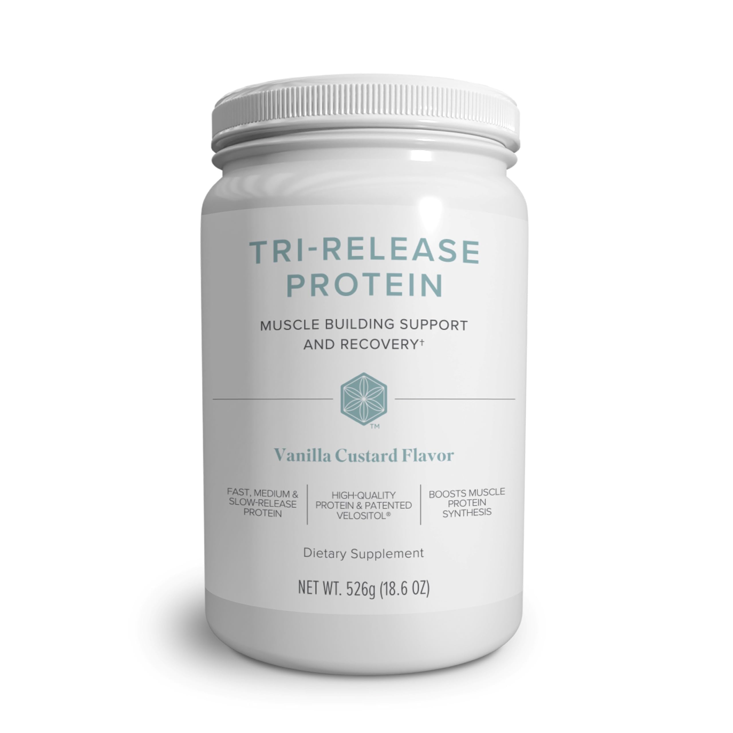 Isagenix Proteína em pó para pós-treino, blend de whey, clara de ovo e proteína concentrada do leite, 25 g por porção, sabor Vanilla Custard, 28 porções, 527 g