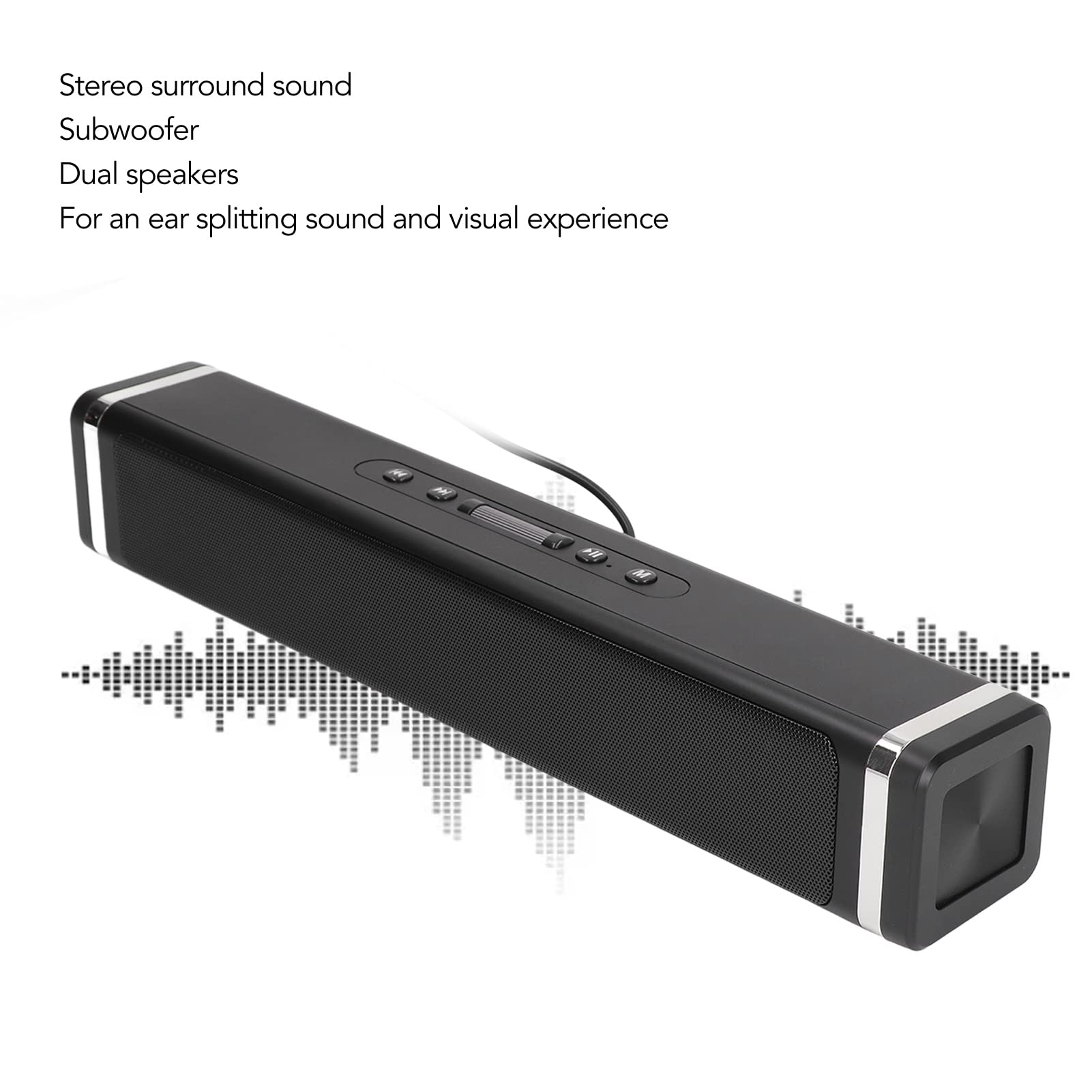 SIXRUN Cassa Bluetooth con Luci RGB, 12W di Picco
