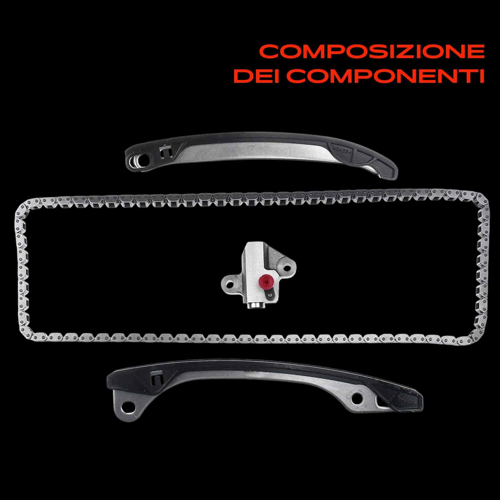 Frankberg 4x Catene di distribuzione Benzina Compatibile con S.a.n.d.e.r.o II 0.9L C.a.p.t.u.r I H5 J5 0.9L Qashqai II SUV J11 J11 1.2L Fortwo Coupé 453 1.0L C.a.p.t.u.r I H5 J5 1.2L For XL- 1