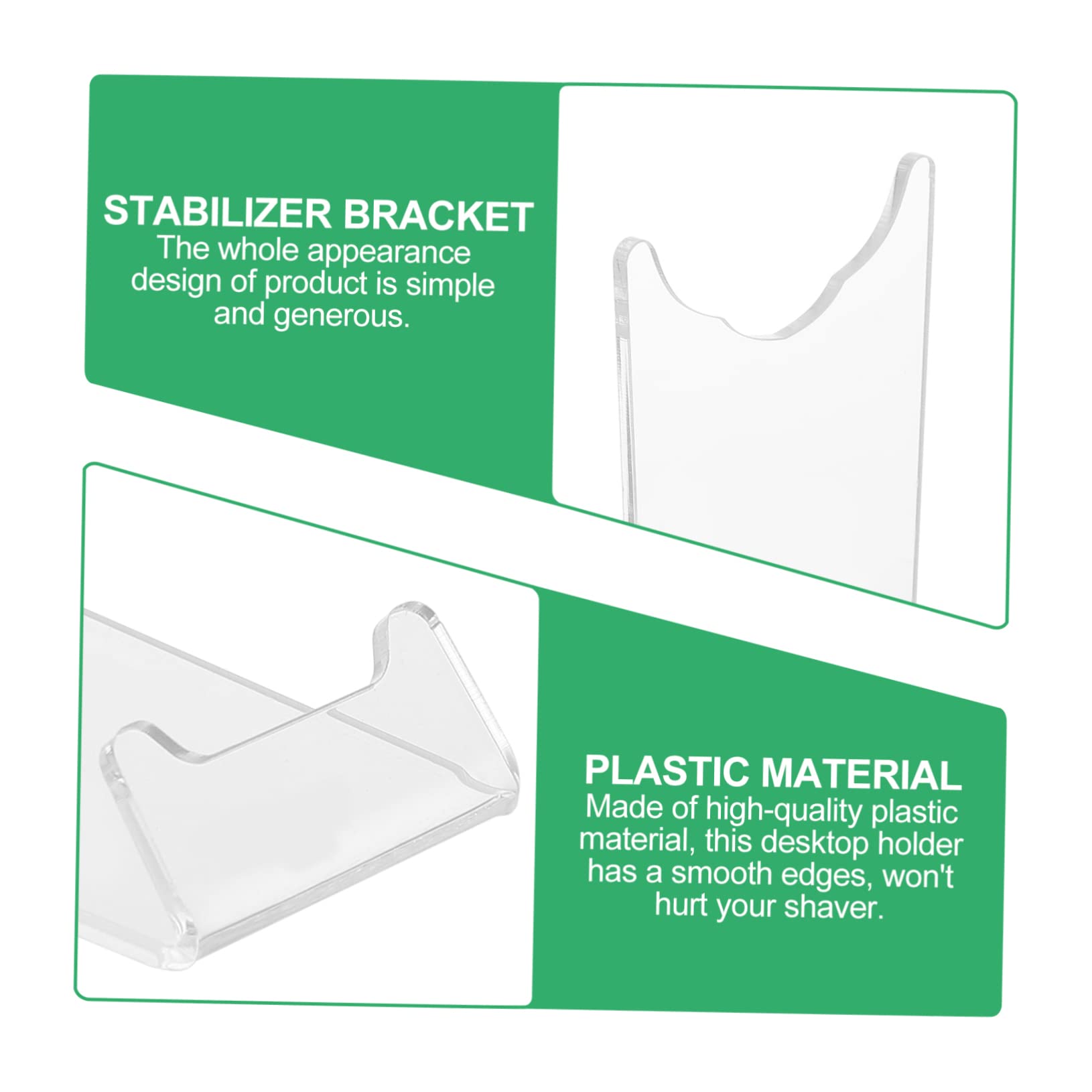 IWOWHERO Sturdy Plastic Acrylic Stand for Electric Razor Display Holder Storage Rack for Men's Shavers