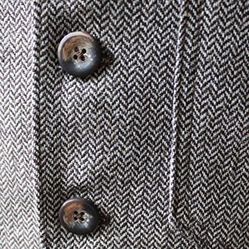 Vest for Men Formal Dress Business Casual Herringbone Tweed Vest Jacket for Men Waistcoat4