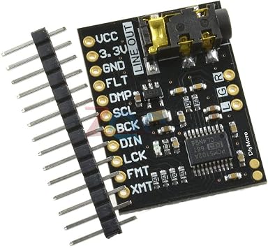 for Raspberry Pi pHAT Sound Card I2S Interface PCM5102 DAC Module 24-bit Audio Board with Stereo Jack Beyond ES9023 PCM1794