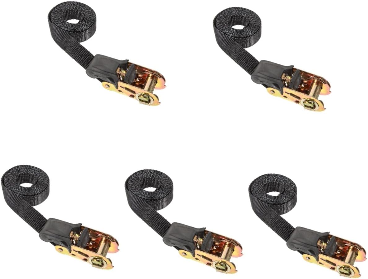Gatuida 5pcs Sturdy Ratchet Straps for Cargo Endless Ratchet Tie Down Straps Heavy Duty for Trucks Rvs
