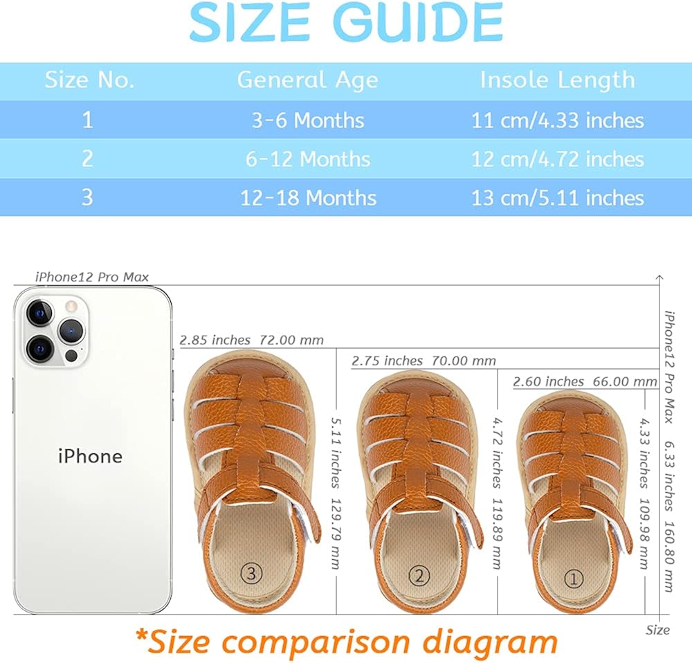  | Babelvit Infant Baby Girl Boy Sandals Comfort Premium Summer Outdoor Casual Beach Shoes with Flower Bowknot Anti Slip Rubber Sole Newborn Toddler Prewalker First Walking Shoes | Sandals