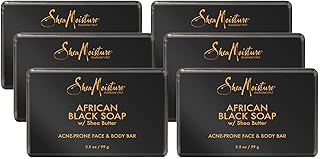 Shea Moisture Jabón negro africano con mantec...