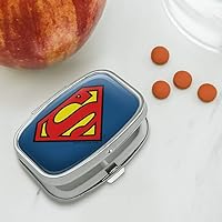 Vista 2 de Superman Classic S Shield Logo Rectángulo Pastillero Caja de Regalo
