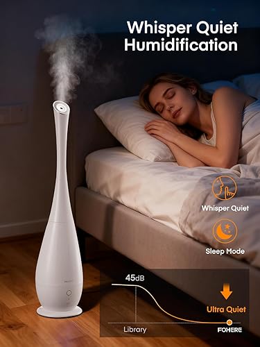 Miniatura 3 de FOHERE Humidificadores para dormitorio, habitación grande, 5 L, humidificador silencioso de niebla fría de 48 horas de larga duración para plantas