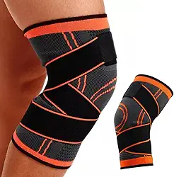 Joelheira de Compressão Protetora Esportiva Elástica Flexível Ajustável Ortopedica para Dores Ideal para Esportes de Velocidade Ginastica Volei Basquete Futebol Academia