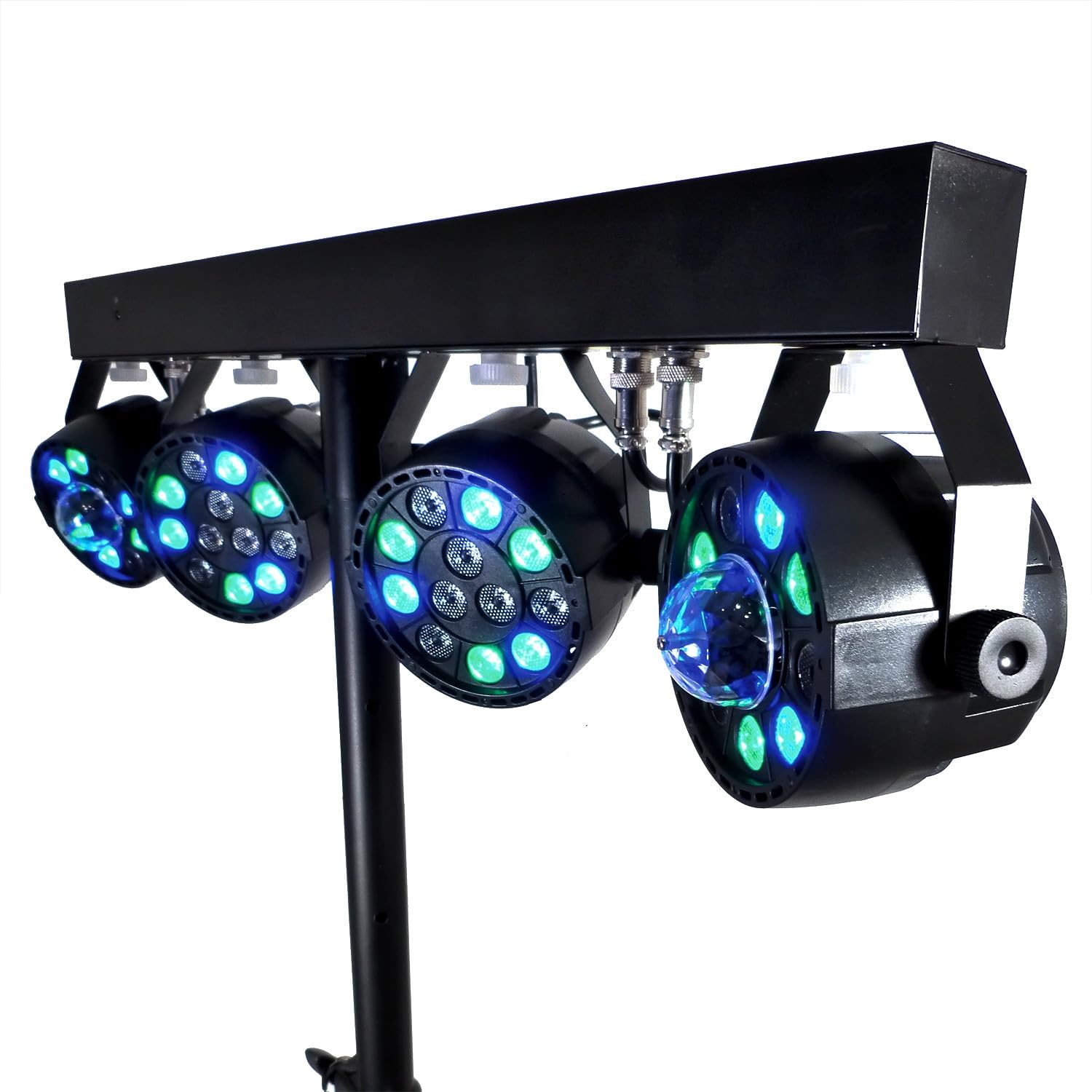 Pack Sono BM Bmsonic Amplificateur 4000W, Paire d'Enceintes LSC215 2x2000W, Table de Mixage Bluetooth, Portiques 8 Lumières LED