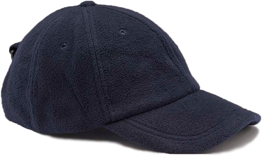 Euro Cap Ltd New 6 Panel Polar Fleece Luggage Buckle Baseball Cap - Navy