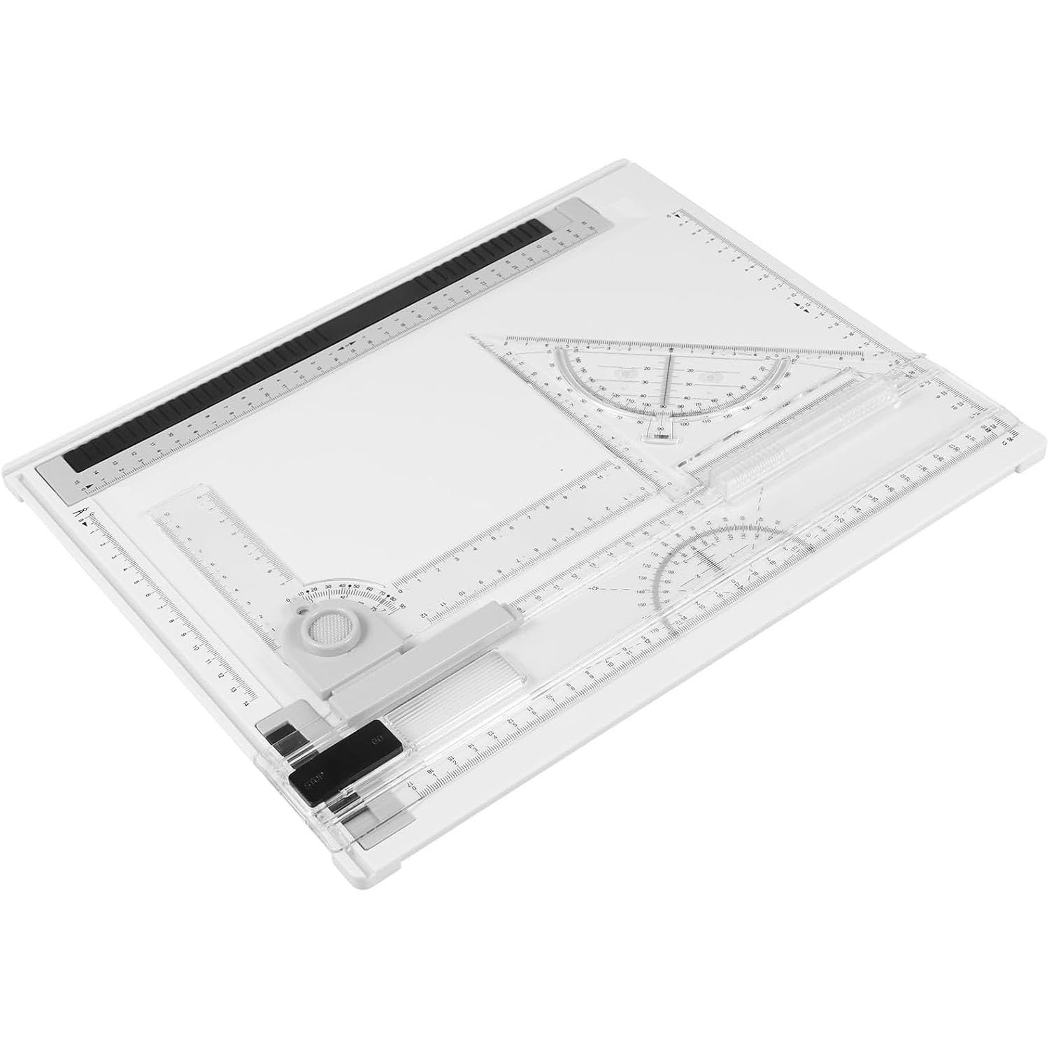 Strumenti Multifunzionali Per Tavoli Da Disegno A4, Tavolo Da Disegno, Tavolo Da Disegno Con Angolo Regolabile Con Goniometro Triangolare E Righello, Misurazione Angolare Con Righello Trasparente