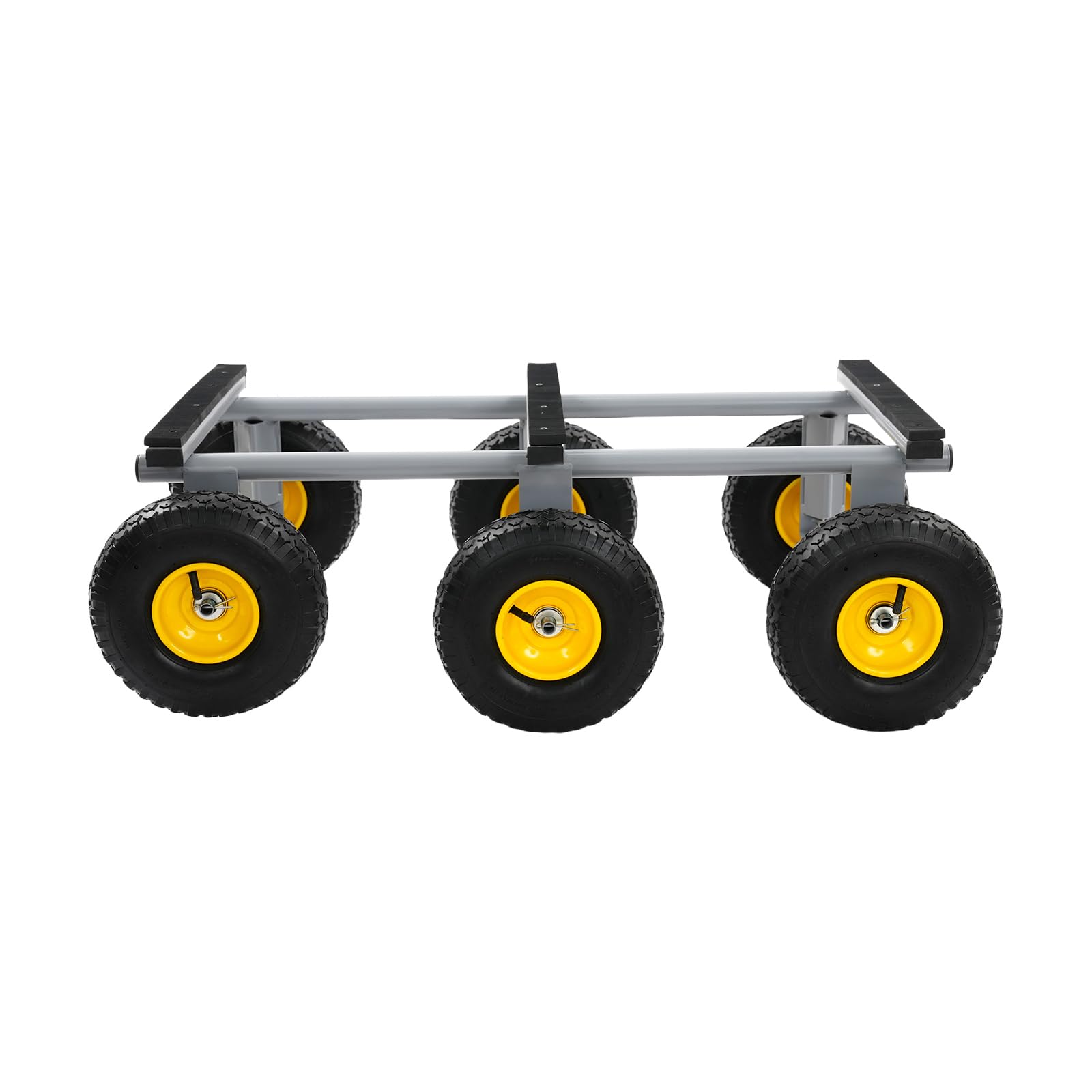 Plattenwagen Transportwagen 544kg Tragkraft, chwerlast Lasten Karre Transportkarre Luftreifen, Möbelhund Transportroller für Waren, Möbel (Grau)