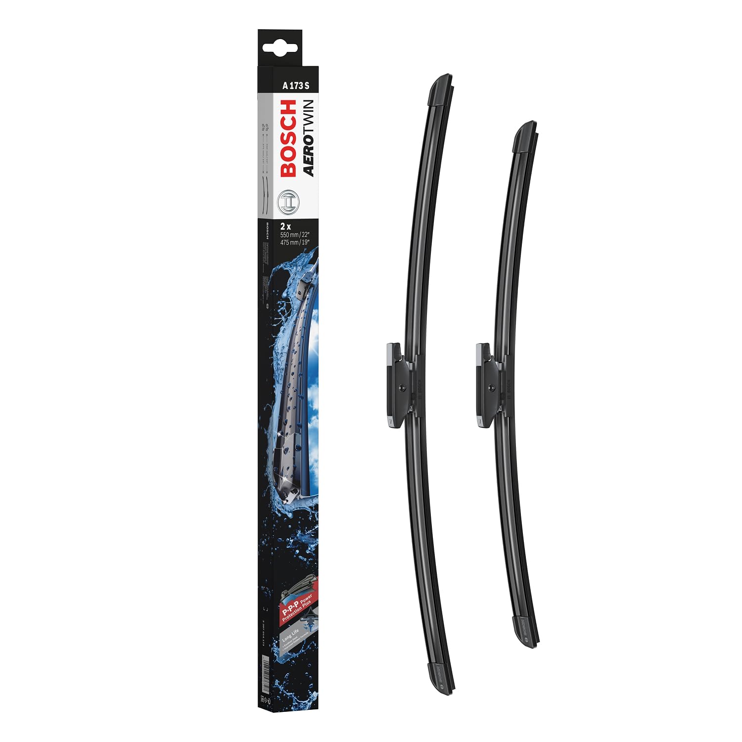 BOSCH Balai d'essuie-glace Aerotwin Spoiler A173S 3397014173 | Compatible avec: DACIA DUSTER, LOGAN II, LOGAN MCV II, SANDERO II, RENAULT DUSTER, LOGAN/STEPWAY II, SANDERO/STEPWAY II
