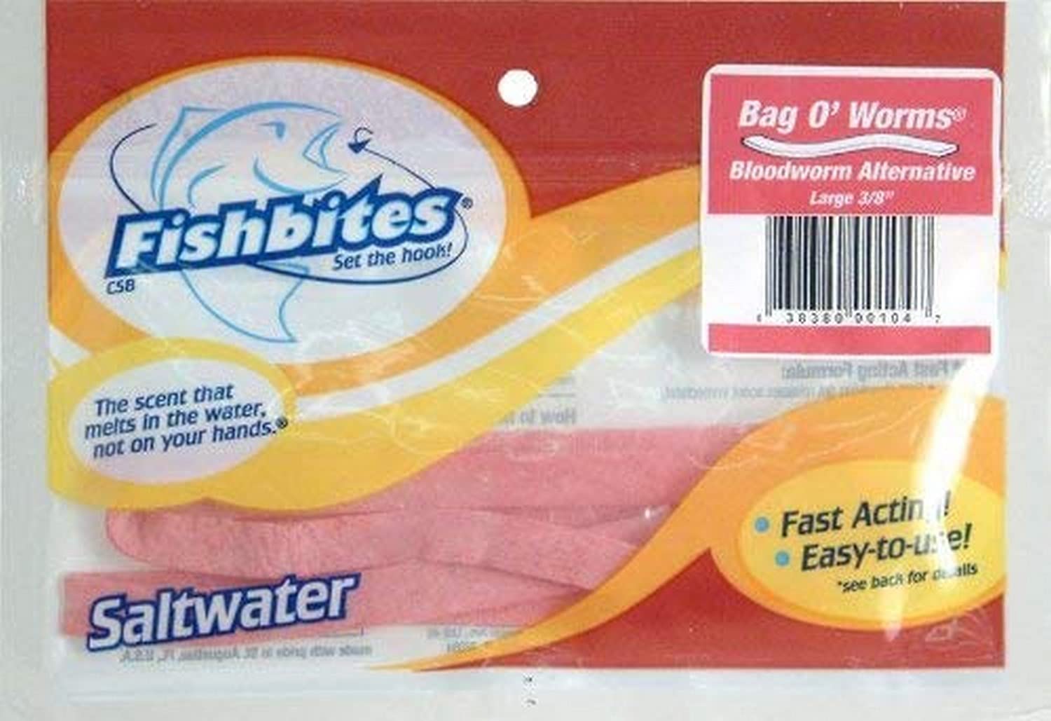 Fishbites® Bag O'Worms Bloodworm - Fast Acting - Red