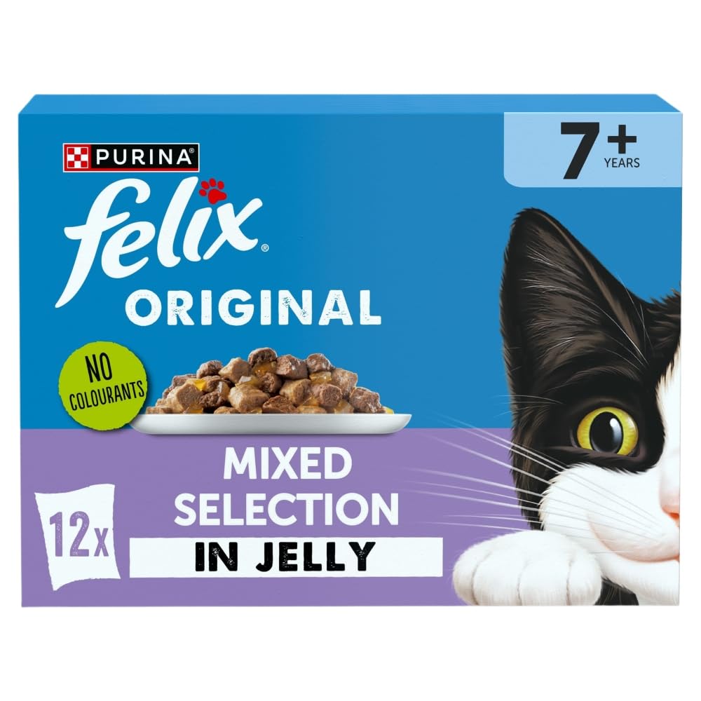 FELIX Original Senior 7+ Mixed Selection in Jelly Wet Cat Food 12x85g