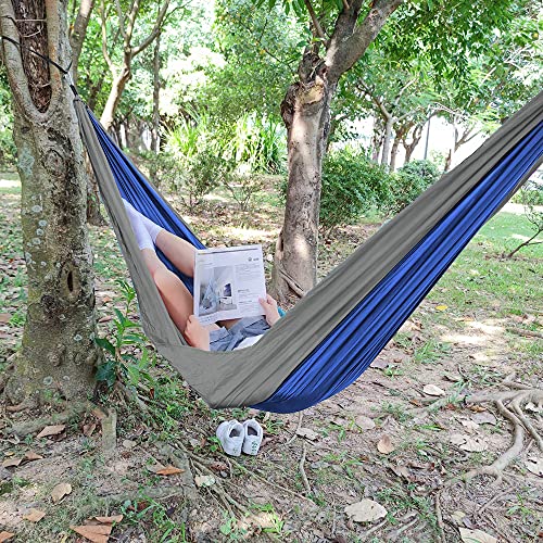 Camping-Hammock-Single-Hmmocks-Parachute-Hammock-for-Outdoor-Hiking-Travel-Backpacking-210D-Nylon-Taffeta-Hammock-Swing-Support-400lbs-Ropes-Carabiners-Included