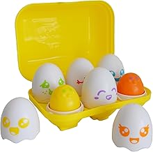 Toomies Tomy PIOU PIOU Surprise Jouet pour Bébé - Boîte à œufs 3 Poussins Qui Font PIOU PIOU et 3 Poussins à hochet - Jouets sensoriels pour bébés 6 à 36 Mois – Trieur de Formes et Couleurs