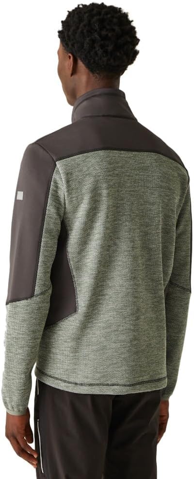 Regatta Mens Highton IV Full Zip Fleece Jacket (M) (Agave Green/Ash)