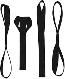 AFA Tooling - Soft Loops Tie Down Straps 12" - Heavy Duty 1,300lb. Workload &amp; 2,300lb. Breaking Strength Factory Tested - Stronger Than Polyester - Perfect for Motorcycle, UTV, Snowmobile and ATV