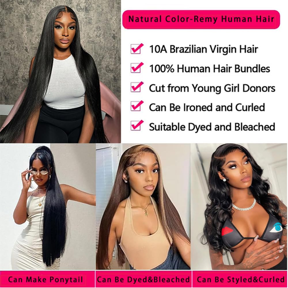 12A Brazilian Virgin Human Hair Straight Bundles