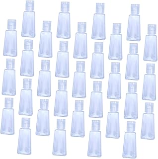 FRCOLOR 40 Unidades De Garrafa Dispensadora Tampa Flip De Plástico Para Recipientes De Viagem Garrafas Líquidas Mini Garrafas De Viagem Transparentes Garrafas De Loção Vazias Garrafas De