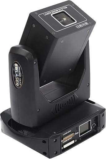 DYNAMI Moving Head Light,Moving Head Beam Light LED RGB Horizontally&Vertically Rotation Moving Head Disco Light,DMX 512 & Sound Activated Control,Instant Light Closure,Dark Field Function