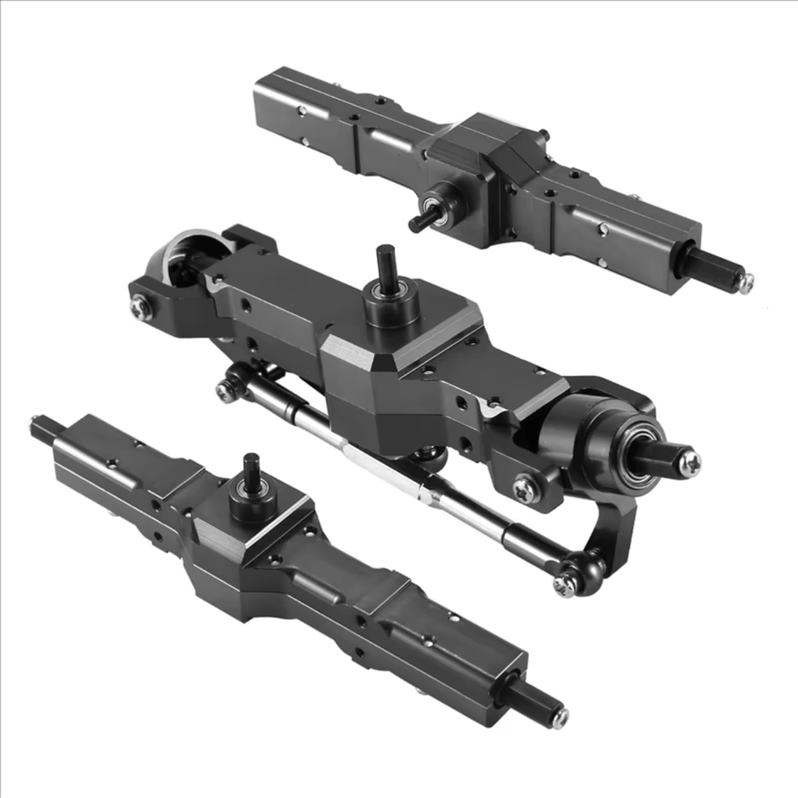 Compatibile Con WPL B16 B36 6WD 1/16 RC Truck Cars Aggiornamenti Parti Accessori Set Di Assali Anteriori E Posteriori In Lega Alluminio Accessori