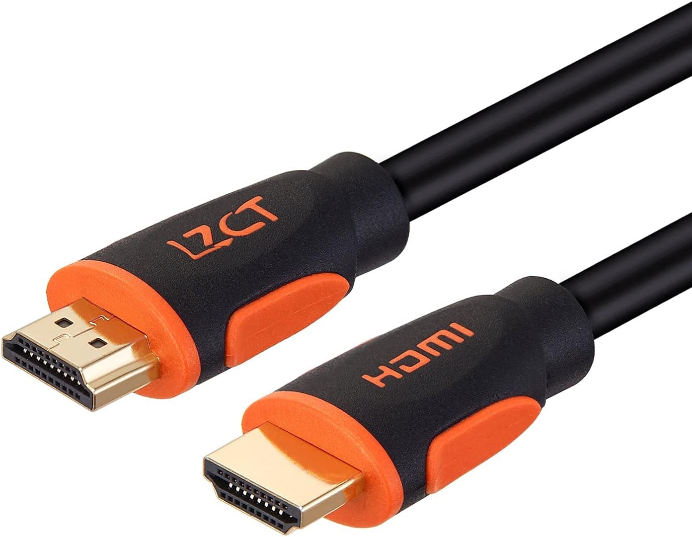 LZCT High-Speed HDMI 2.0 Dual Moulding Cable 4K@60HZ Ethernet 3D Audio HDTV XBOX LCD HD TV 2160P -35FT