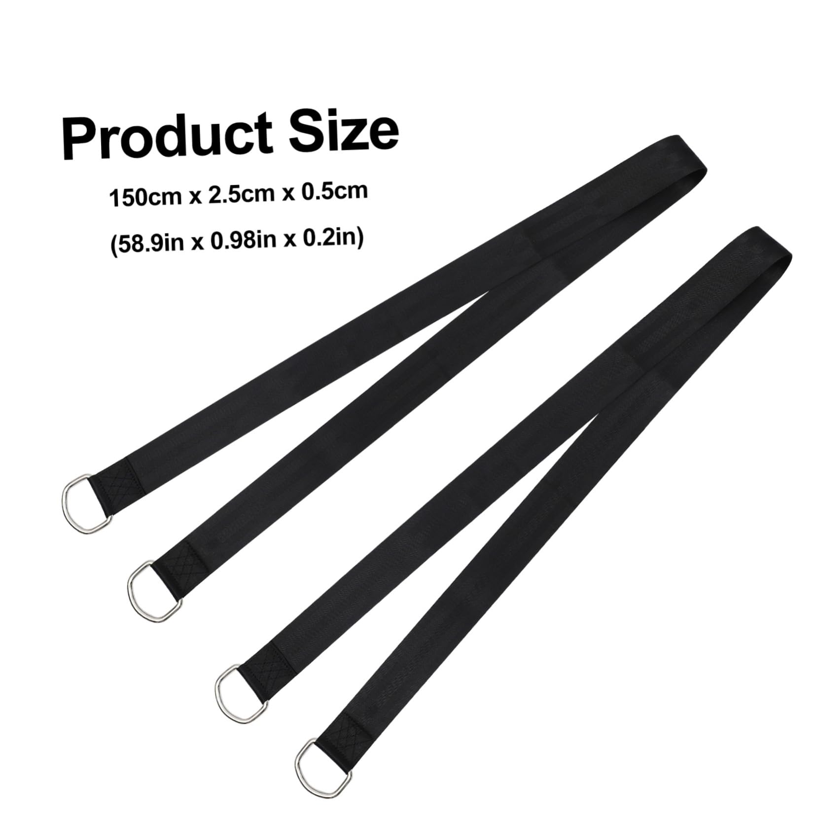 JOINPAYA 1 Set Heavy Duty Swing Strap Hanging Kit for Wooden Plank Swing Seat Hammocks Durable Material Easy Installation Safe for Conditions