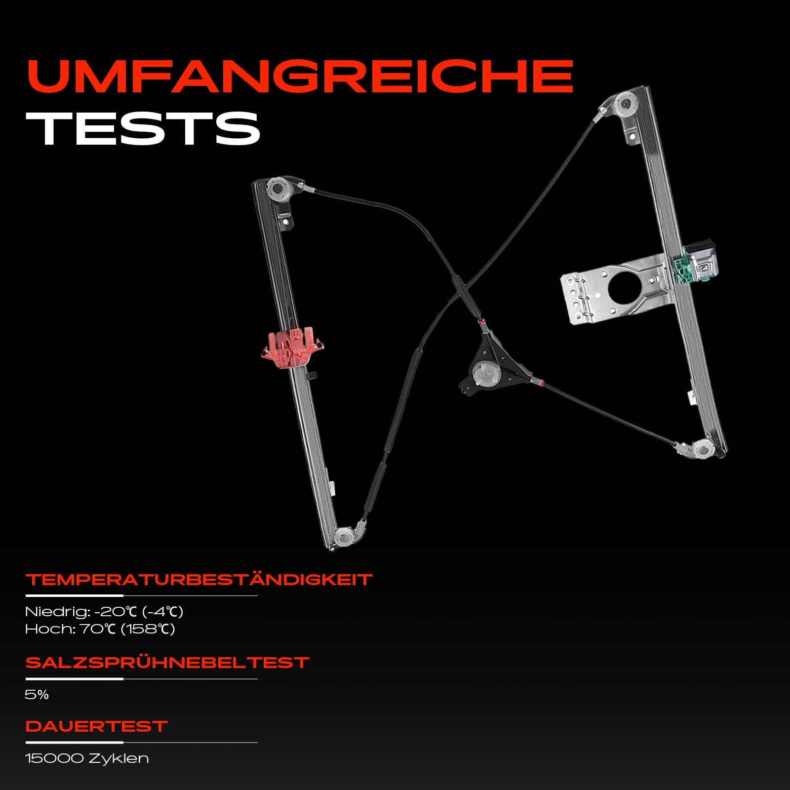 Frankberg Fensterheber Vorne Rechts Kompatibel mit Jumpy Scudo 270 Expert VF3A VF3U VF3X VF3V Bus Kasten 2007-2016 9221Z5