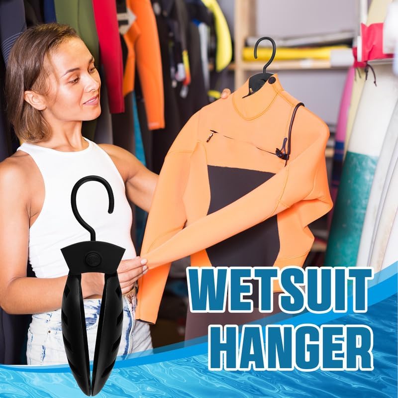 Maitys 2 Pcs Wetsuit Hanger Foldable Surfing Suit Hangers Fast Dry Surfing Suit Folding Vented Hanger for Men Women Diving Accessories - Image 5