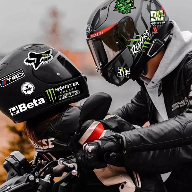 Adesivi Motocross Sponsor Tuning, 3 Fogli PVC, Per Moto, Auto, Caschi, Resistenti E Impermeabili - Foto 3