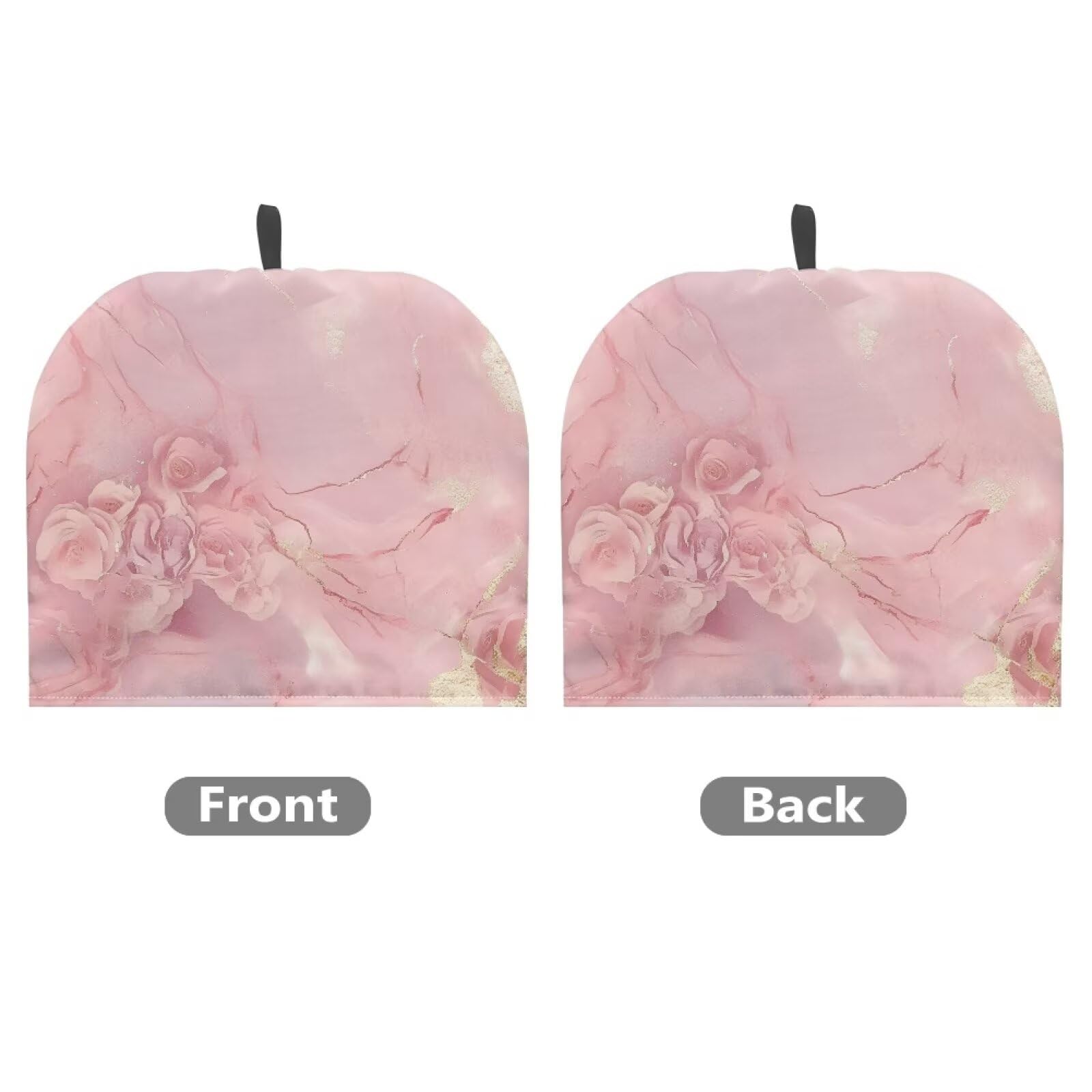 ASQVTIFE Pink Tea Pot Cover for Keeping Warm Rose Cozy for Teapot Tea Insulated Cosy for Kitchen Accessory Tea Pot Cosy for Keeping Warm Marble Teapot Cozy Tea Cozies Double Insulated Cofe Dust Cover