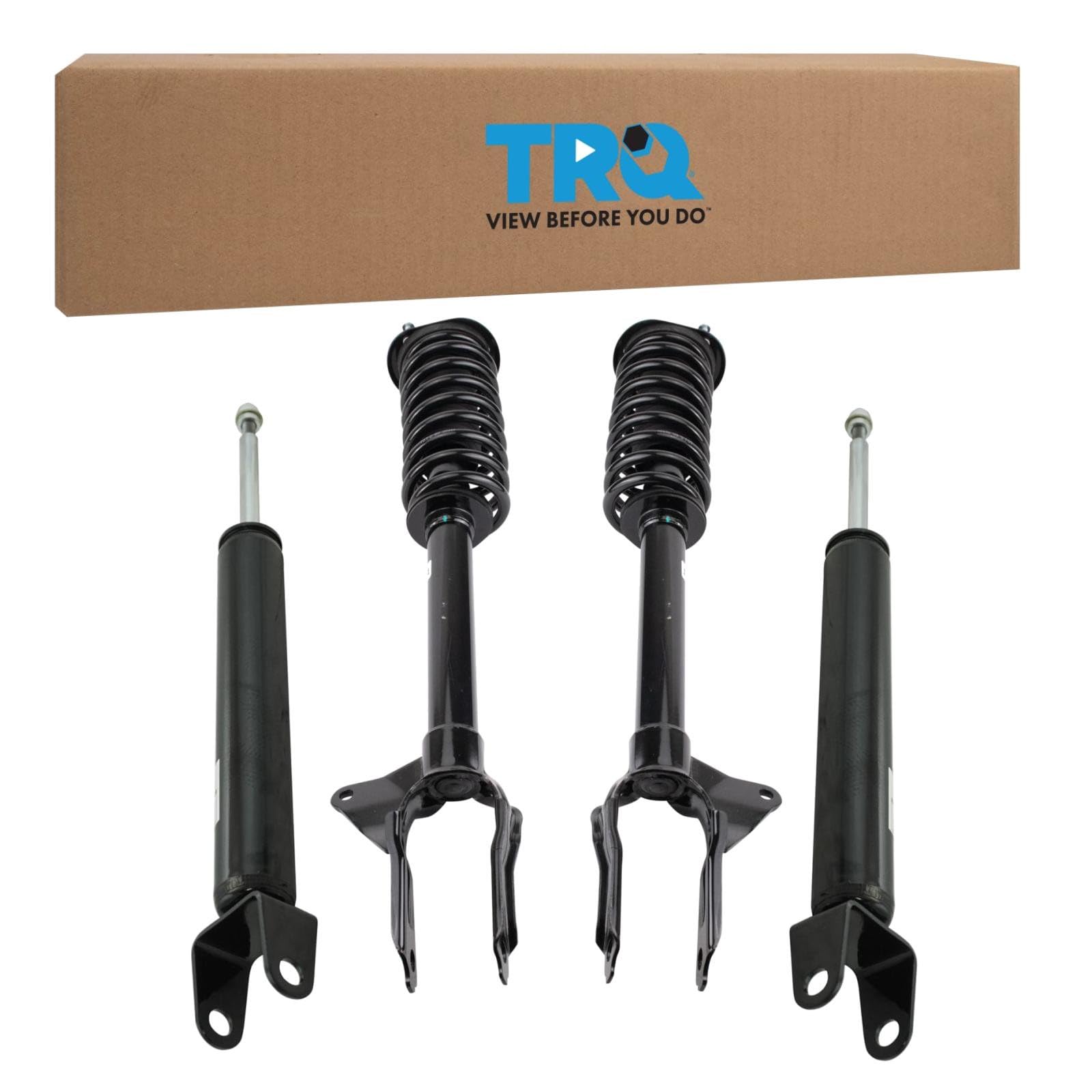 TRQ Front and Rear Complete Strut Assembly &amp; Shock Absorber Kit Complete
