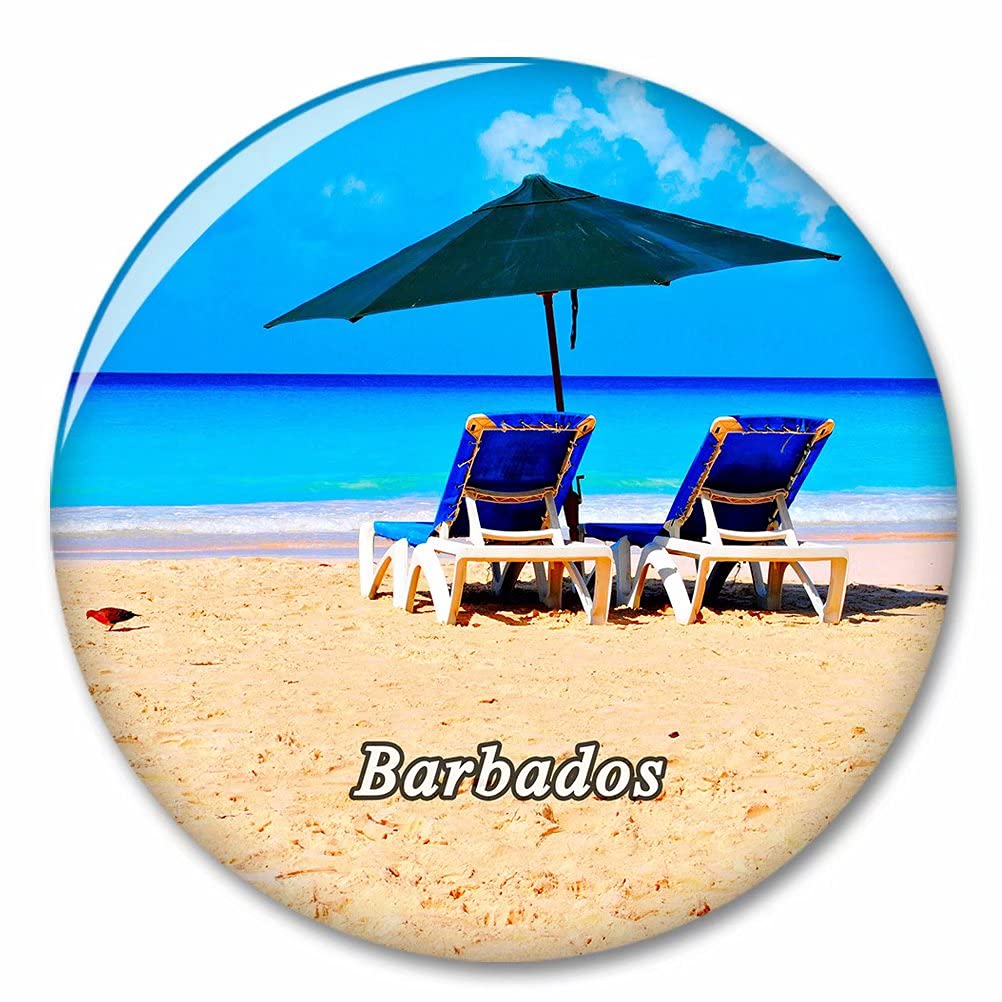 Kxrsm Bxtkpq-Barbados-534 Barbados Beach Fridge Magnet Decorative Magnet Bottle Opener Tourist City Travel Souvenir Collection Gift Strong Refrigerator Sticker