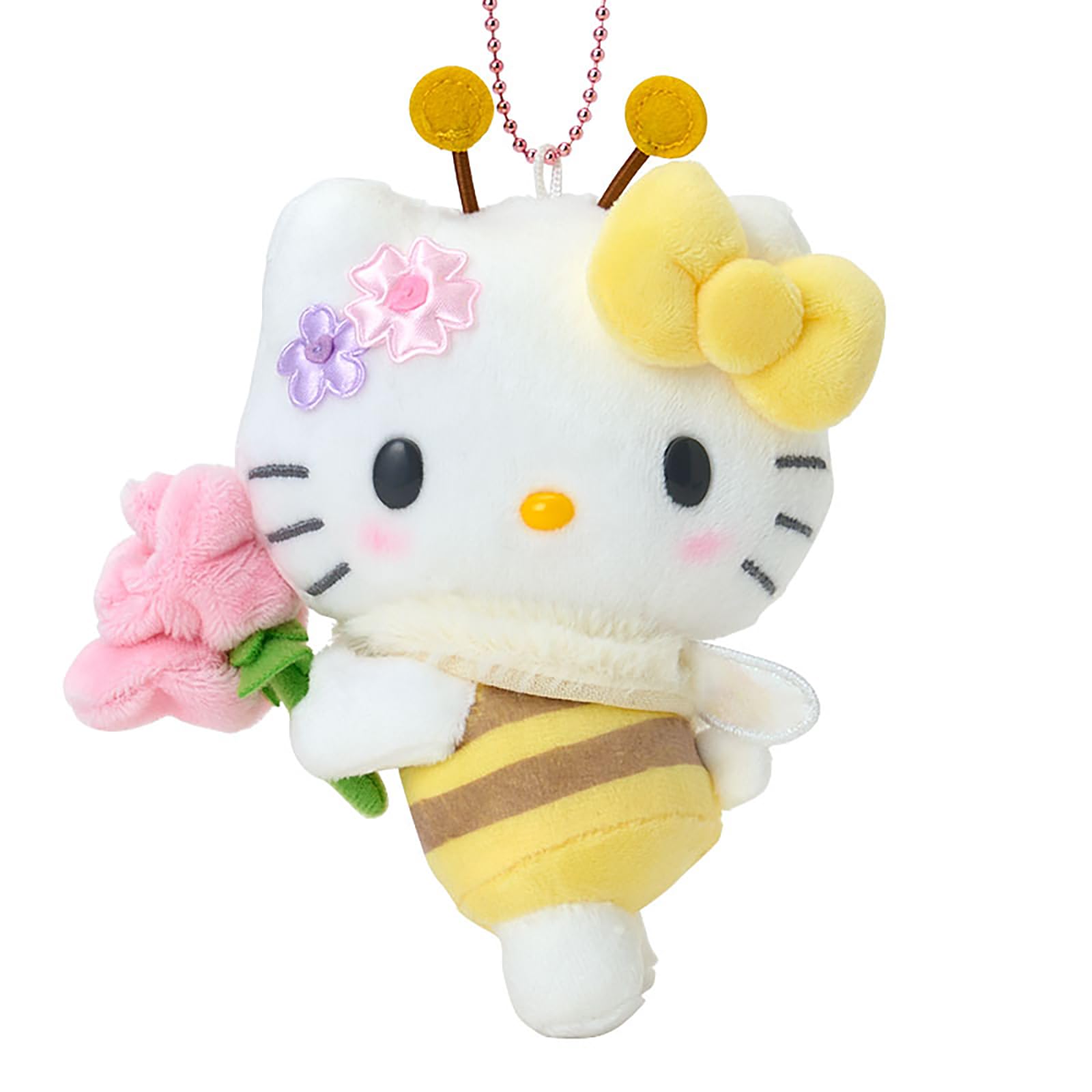 Sanrio 686034 Hello Kitty Mascot Holder (Bee Loving Flowers