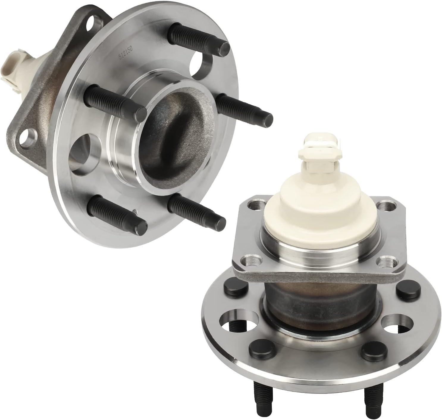 IRONTEK 512150X2 FWD Rear Wheel Hub and Bearing Assembly Compatible for Buick 05-09 Allure/05-09 Lacrosse/for Chevrolet 00-05 Impala(All Models),for Pontiac 01-05 Aztek; 5 Lugs; w/ABS Wheel Bearing