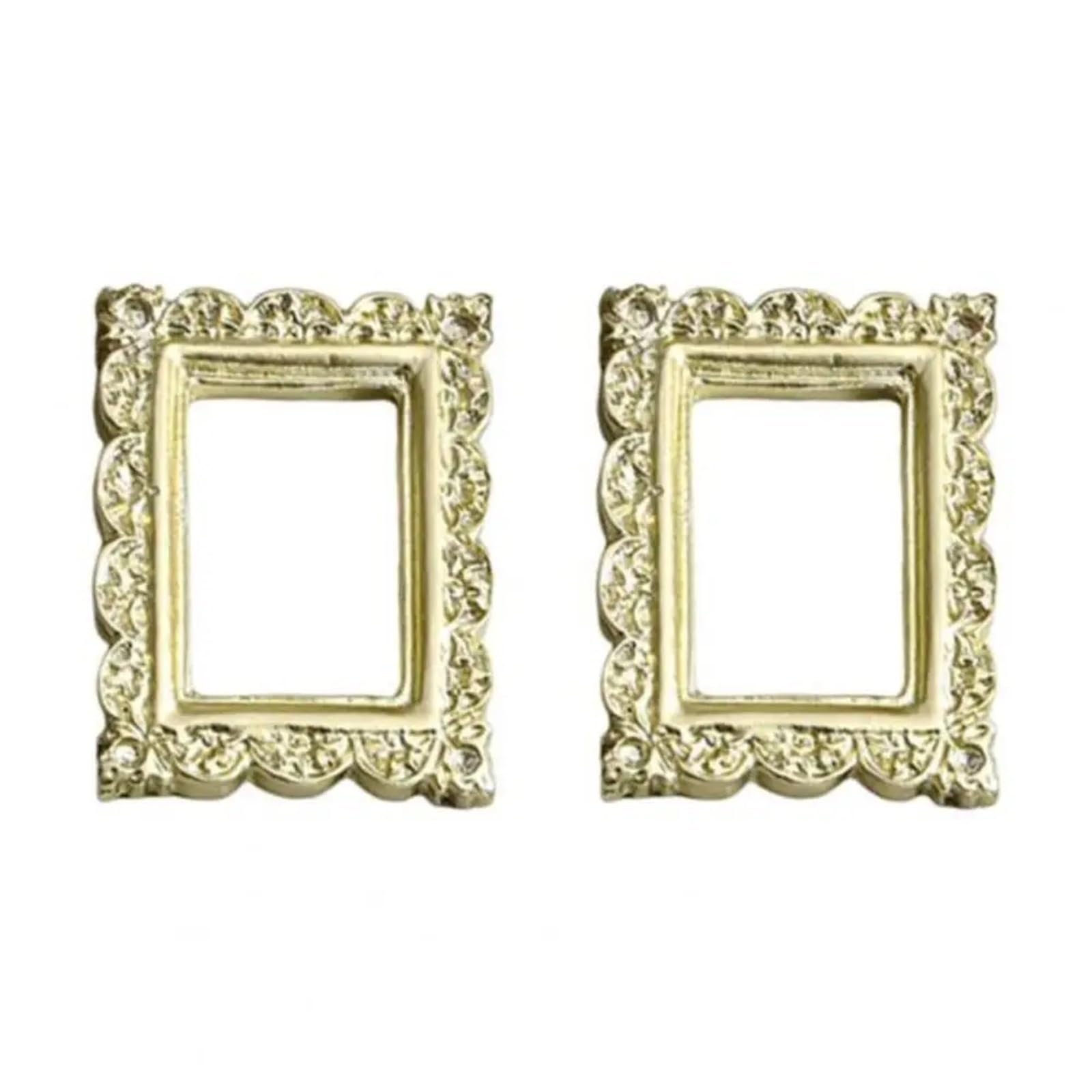 Nice-looking Mini Picture Frame Resin Fine Workmanship Small Size Miniature Photo Frames(Color 2)
