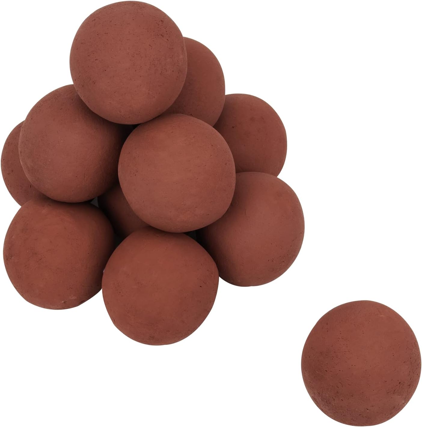 Skyflame Ceramic Fire Balls, Set of 12 Round Fire Stones