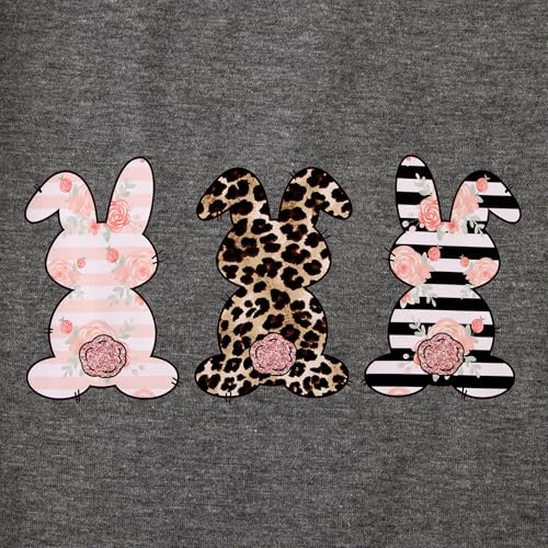 Image of CM C&M WODRO Family Matching Easter Outfits Women Toddler Kid Girl Easter Shirt Mommy and Me Bunny T-Shirt Short Sleeve Top