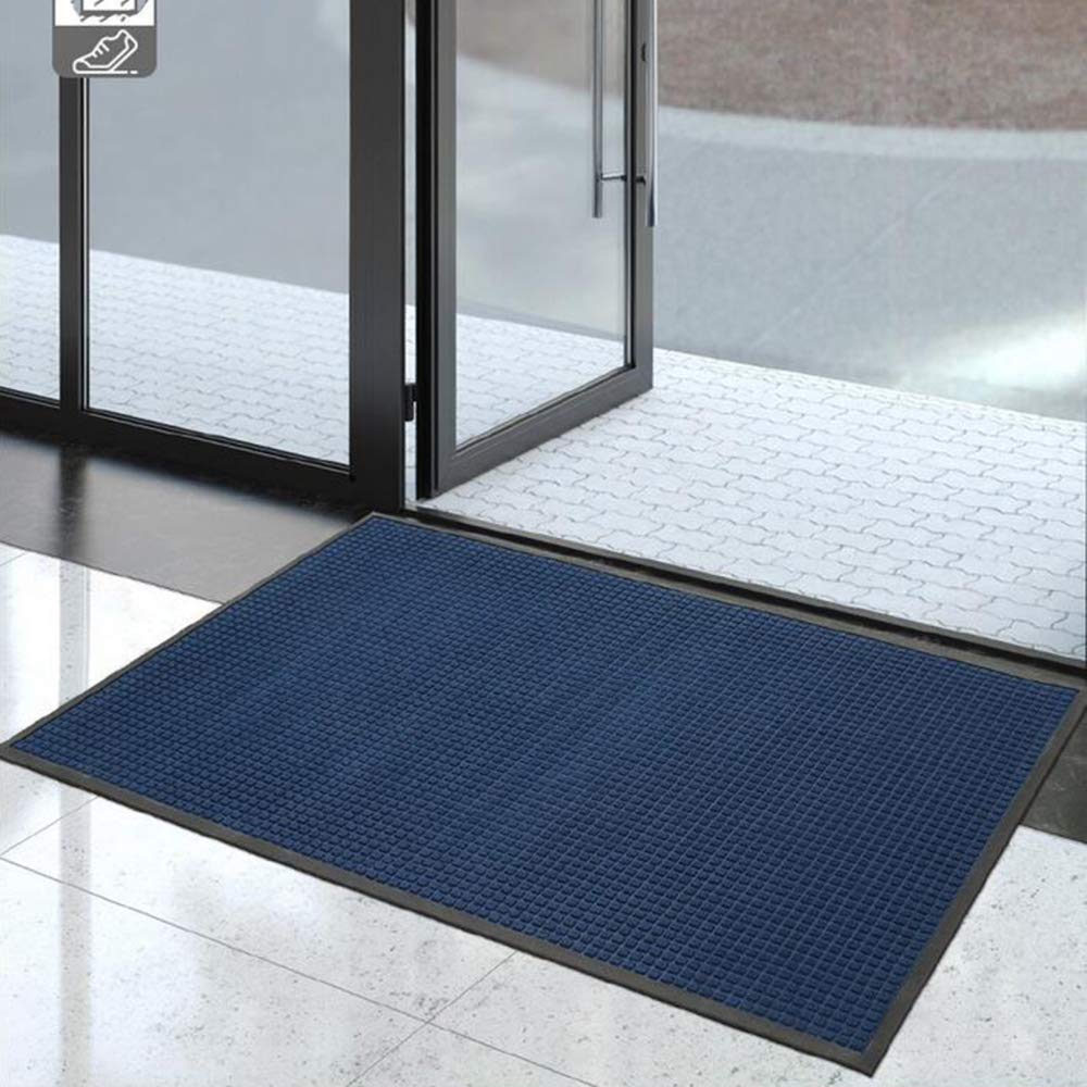Tapis de porte d'entrée à la maison, tapis de sol de collecte de sable à motif de feuille de ginkgo, paillasson intérieur, tapis de porche en PVC